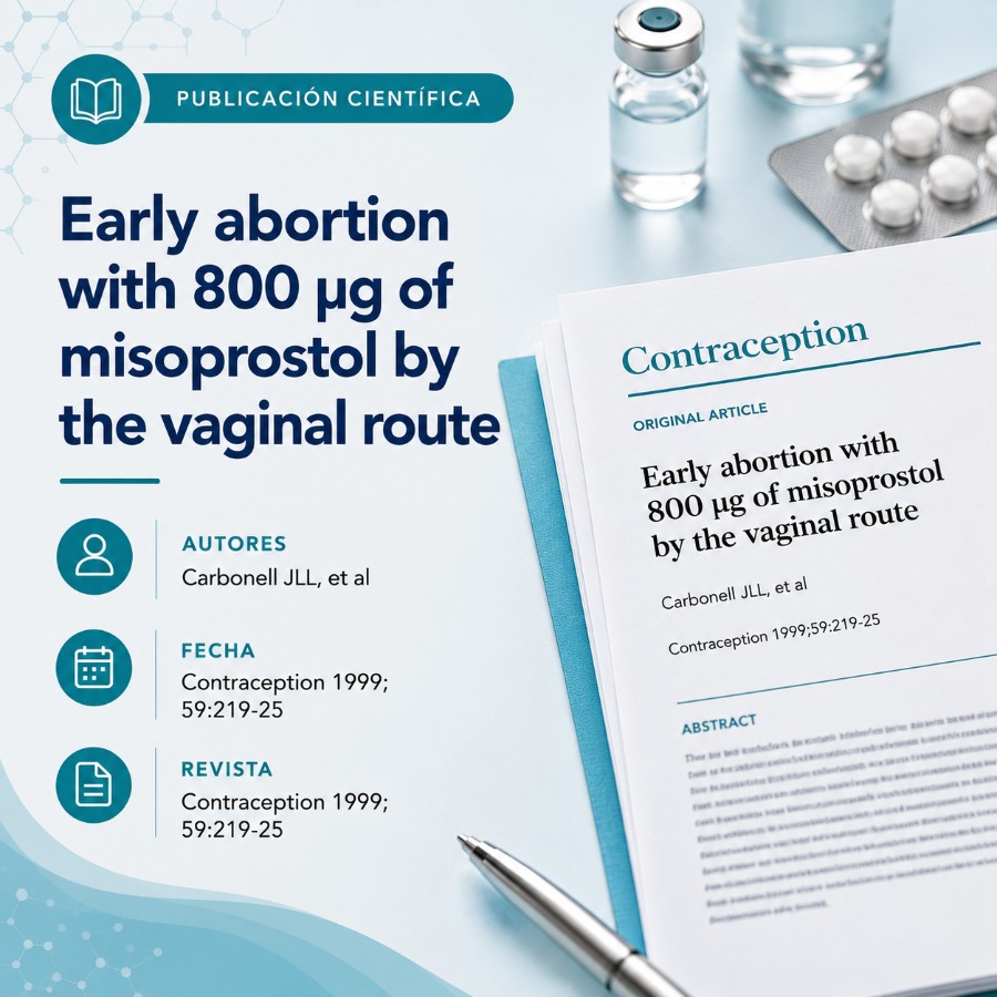 Early abortion with 800 µg of misoprostol by the vaginal route