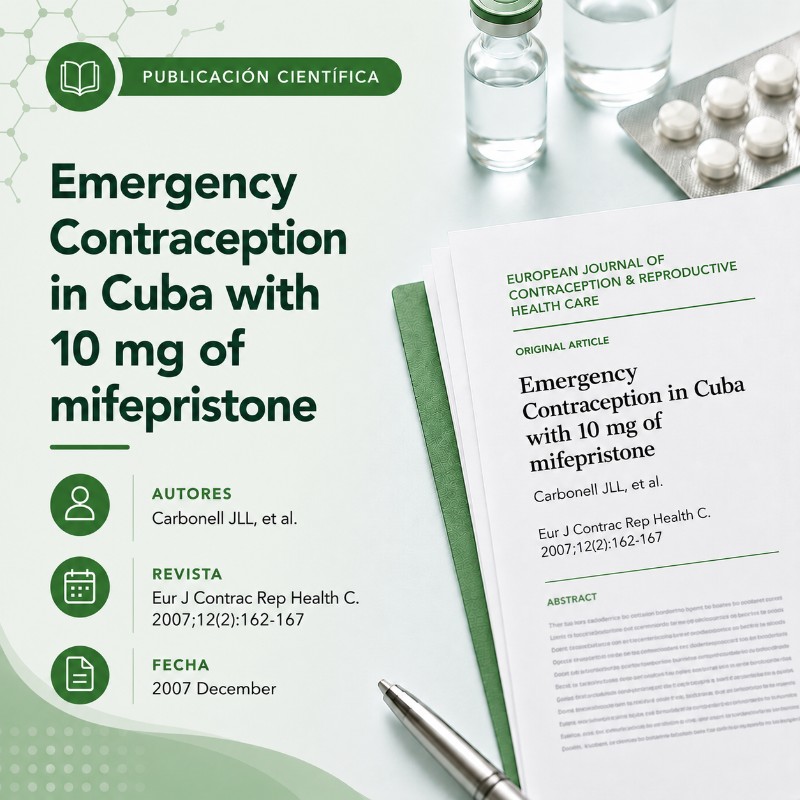 Emergency contraception cuba 10mg mifepristone