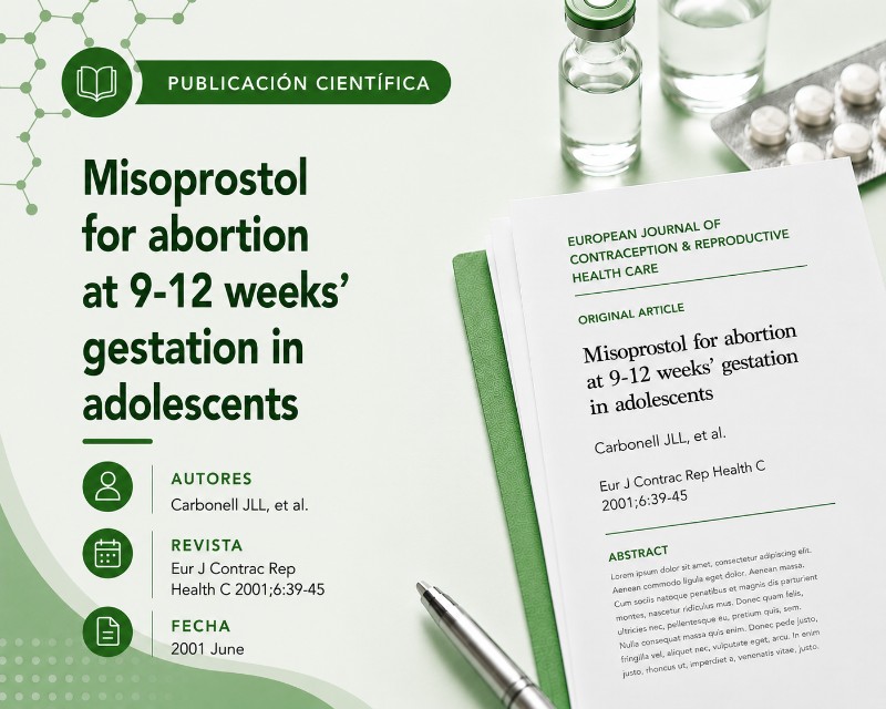 Misoprostol abortion 9 12 weeks gestation adolescents