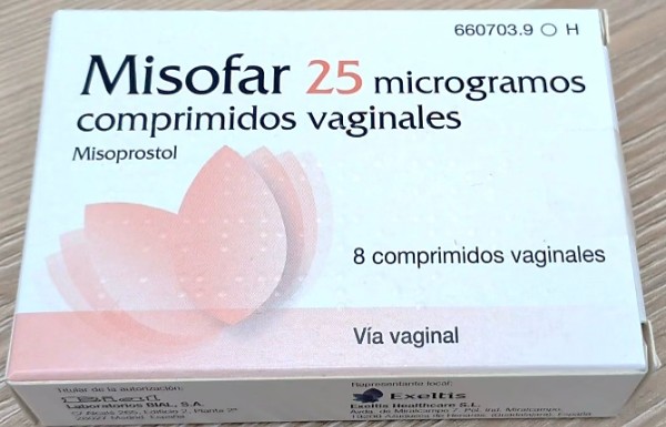 Misofar 25 microgramos vaginal